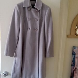 Chic Women's Gray Pea Coat